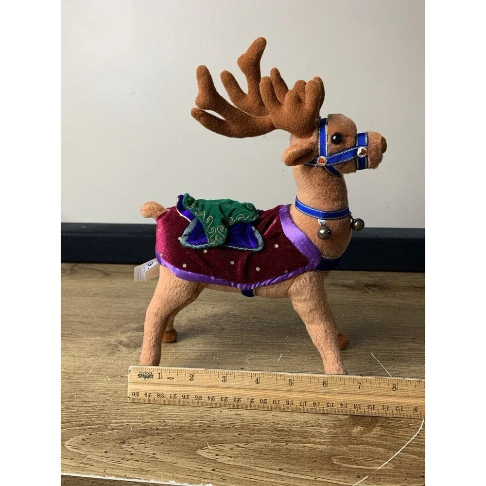 Applause Enchanted Prancer Christmas Reindeer 2002 Plush Toy Stuffed Animal Vtg